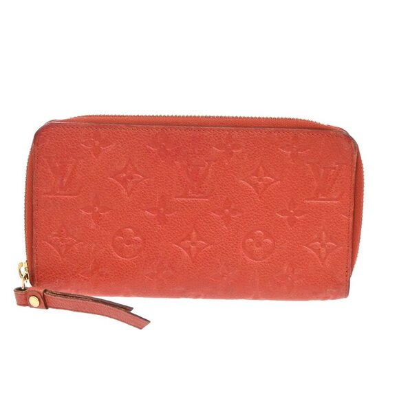 LOUIS VUITTON Portefeuille Secret Wallet Monogram Empreinte Red - Picture 1 of 16